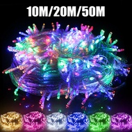 ✨Malaysia Stock✨raya 2025 400 LED 50M Twinkle Starry Fairy String Light Lampu Raya Rgb Strip Light L