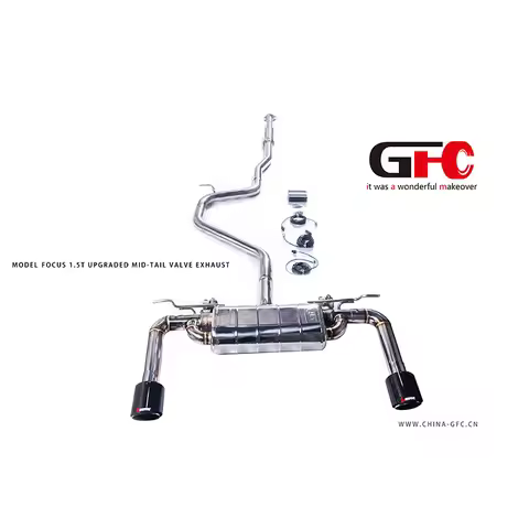 GFC Catback Exhaust Muffler for 2013-2024 Ford Focus C346 1.5T Car Electric Valve Exhaust System Mad