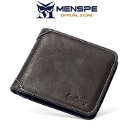 MENSPE Men Retro Business PU Short Wallets Travel Coin Purses ID Credit Cards Multi-Card Position Wa