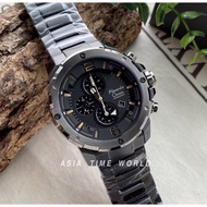 *Ready Stock*ORIGINAL Alexandre Christie 6410MCBEPBA Quartz Black Stainless Steel Chronograph Men’s Watch