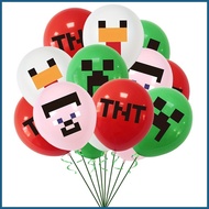🅼 ∟ ◺ New Minecraft Theme Minecraft Balloon Birthday Party Banner 24pcs Balloons Decoration Party