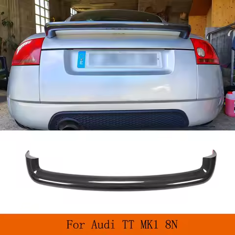 Car Rear Trunk Spoiler Wing for Audi TT Quattro Mk1 Type 8N 1998-2006 Carbon Fiber Rear Trunk Racing