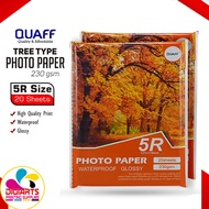 5r size quaff photo paper 230gsm