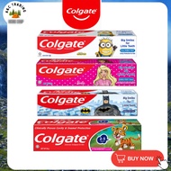 ORIGINAL LOCAL STOCK Colgate Kids Minion Barbie Batman Tiger Bubble Fruit Strawberry Flavour 40g