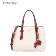 Carlo Rino CR Mon Cherry Top Handle Bag - Beige