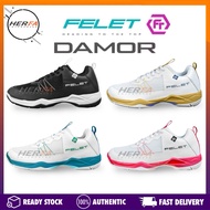 FELET DAMOR Badminton Shoes 100 Kasut Indoor Court Court Shoes
