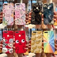 For Huawei Y6 Prime 2018 Y6 2018 Honor 7A Cover Cute Cartoons Black Cat Puppy Dog Painted Candy Sili