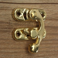 2 Lock box of 15 iridescent gold curved pins Vintage - KT: 2.6cm
