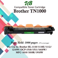 TN1000 Laser Toner Cartridge Compatible for Brother HL1110 DCP1510 MFC1810 MFC1815 HL1210W DCP1610W 