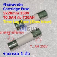 Microwave Fuse Ceramic Slow Break Time Lag blow Cartridge 5x20mm 250V T0.5AH To T20AH C5x20T-AH (1 P