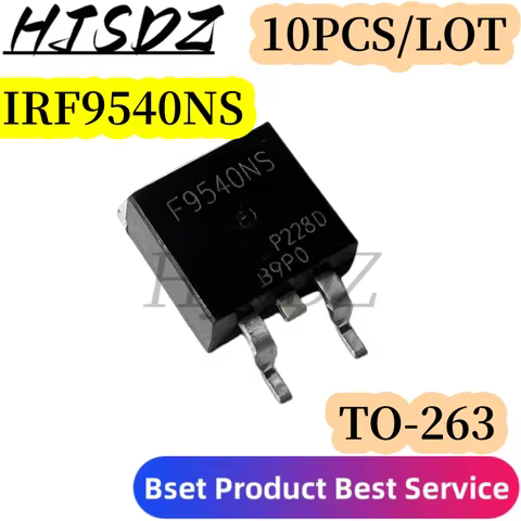 10 Uds IRF9540NS TO-263 IRF9540S TO263 F9540S F9540NS IRF9540NS D2PAK SMD MOSFET nuevo y original IC