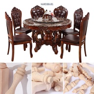 NARCISSUS13A0E Vintage Wood Carved Solid Accessories Decoration Crafts Cabinet Seat Feets