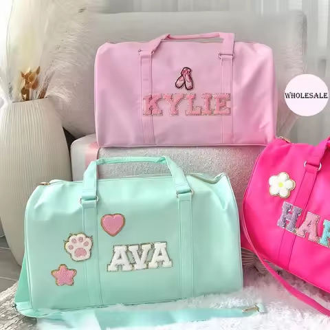 Preppy Duffle Bag Nylon Travel Organizer Duffle Bag Fishing Sports Carry Bag Woman Large Size Sport