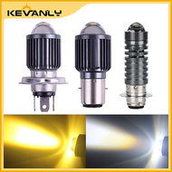 KEVANLY 1pcs H4 BA20D T19 P15D H6 LED 6000K 12-8V  KEVANLY 1pcs Lampu Depan Motor H4 BA20D T19 P15D 