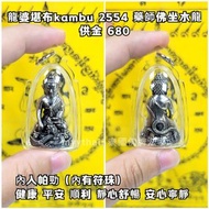 泰國佛牌 龍婆堪布kambu 2554 藥師佛坐水龍（鋼色）