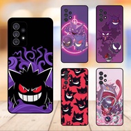 Gengar Pokemon black border Samsung A52 phone case