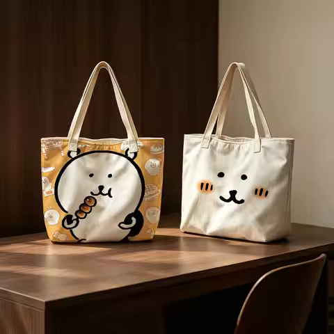 J-Joke B-Bear Cartoon Tote Bag, Large Capacity Shoulder Bag, Women's Casual Handbag For Work School 