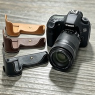 PU Leather 70D Camera Bag Case Half Body  For Canon 60D 70D 80D 90D