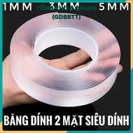 Nano Transparent Double-Sided Adhesive Tape Super Adhesive Double-Sided Adhesive Tape 3Cm*5M Reusabl
