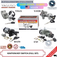 VF3I&lt;&lt; YAGUSO IGNITION MAIN SWITCH KEY FULL SET ELECTRIC SENSOR KUNCI SYM VF3 VF 3I