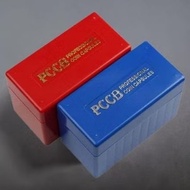 MERAH PM07 EMPTY MINGT ACRYLIC SLAB COIN STORAGE BOX 10 SLAB NGC PCGS RED/biru