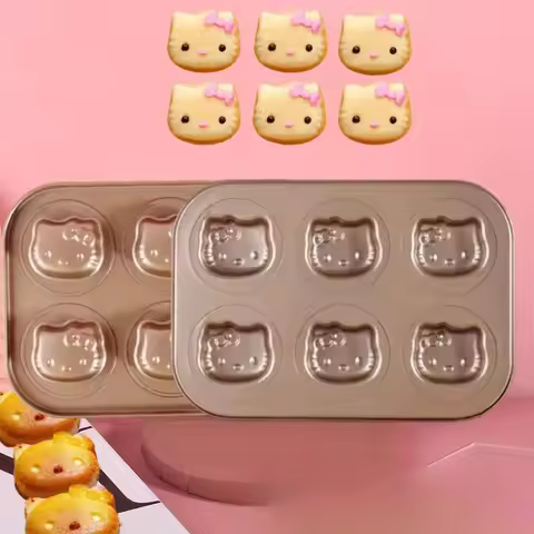 Hello Kitty Cake Molds Sanrio Anime Cake Baking Tray Cartoon Cute Bear Baking Tools Cat Paw Shape Ba