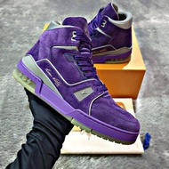 Louis Vuitton Trainer Purple High Sneakers