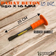 PAHAT BETON 10INC PANDA FULL BESI PADAT GAGANG KARET ORANGE F3310