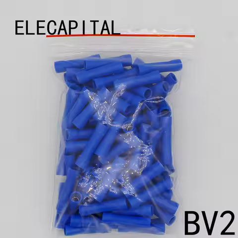 BV2 BV2.5 Full Insulating Wire Connector cable Wire Splice Terminals Joiner Crimp Electrical Fully I