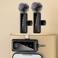 Plug & Play  iPhone        Mikrofon Tanpa Wayar Plug & Play untuk iPhone Android Laptop Rakaman Vlog