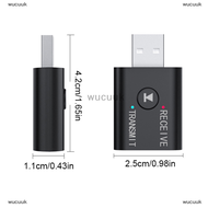 wucuuk USB Bluetooth 5.0 Transmitter Receiver หูฟังทีวี Car Bluetooth Receiver