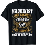Machinist Profession Cnc Machine Tools Operator Machinery Tee
