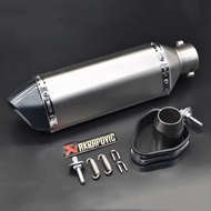 SALE！！36~51mm Motorcycle Exhaust Muffler Universal Akrapovic Exhaust Muffler Pipe with muffler with 