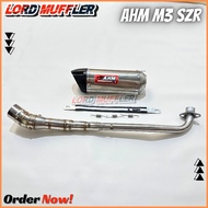 EKZOS EXHAUST AHM M3 SZR PNP EX5, WAVE100, WAVE125, DASH110, DASH125, SRL110, SRL115FI, LAGENDA, SYM