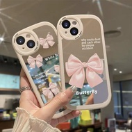 Casing For Huawei Y9 Prime 2019 P20 P30 Lite Pro Nova 5T 7 7I 6 SE 4E Mate 20 Pro Honor 20 Tulip Flower Luxury Makeup Mirror Pink Bowknot Shockproof Phone Case