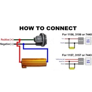 OFFER UNIVERSAL CONTROL LED LOAD RESISTOR 12V 50W 6RJ LOAD RESISTOR FOR FIX LED BULB FAST HYPER FLAS
