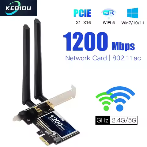 1200Mbps Wireless PCI-e Adapter 802.11ac Bluetooth 4.0 WiFi Wlan Card 2.4G/5GHz Desktop Wifi PCI Exp