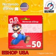 US Nintendo Online Switch eShop Top Up Prepaid Card Credit Gift card $10 20 25 30 50 100 USD (USA) F