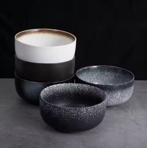 6 Inch Japanese Ceramic Vintage Soup Salad Bowl Tableware