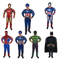 Halloween Adult Avengers Muscle Jumpsuit cosplay Iron Man Costume Captain America Clothes