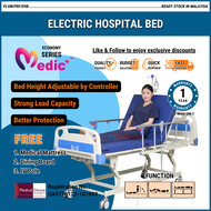 MEDICS Electric Hospital Bed 3 Function with Mattress - Katil Hospital Adjustable Murah, Electrical Medical Nursing Bed