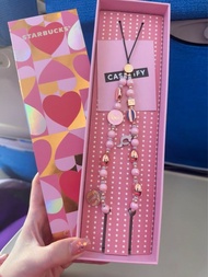 Starbucks x Casetify  Valentine's Day Pink Phone Chain 手機繩 Y2k 多巴胺 穿珠