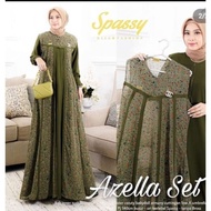 Gamis Set Rompi Azella 2In1 Ceruty Babydoll Inner Gamis Shakila