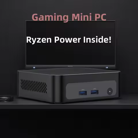Topton Metal Palm Gaming Mini PC AMD Ryzen 7 7730U 5825U 5800U R5 7530U 5600U Nuc Mini Computer NVMe