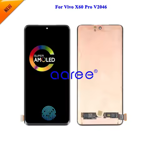 AMOLED LCD Screen For VIVO X60 Pro LCD For VIVO X60 Pro V2046 LCD Screen Touch Digitizer Assembly