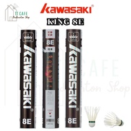 KAWASAKI Badminton Shuttlecock King 8E Model 12pcs Durable Goose Feathers For Training