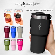 SUNDAYEROO 600ML Tumbler Sekolah With Handle 316 Stainless Steel Bottle Anti Leaking Hot Cold Flask 