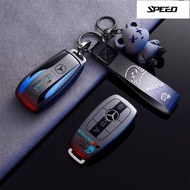 Car Key Cover For Mercedes Benz C260 A200 C200glc Gla Glb220 Gle350 Interior Accessories