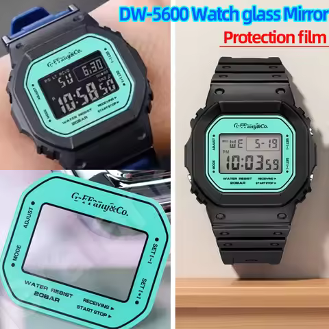 High Definition protection DIY DW-5600 film For Casio GSHOCK DW5600 3229 WATCH Transparent GW-B5600 