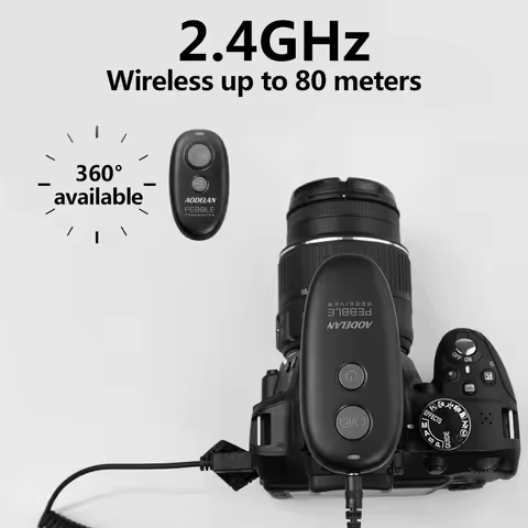 AODELAN Camera Wireless Shutter Release Remote Control For Canon R100 R5C 80D 70D M6; Nikon Z9 D6 D5